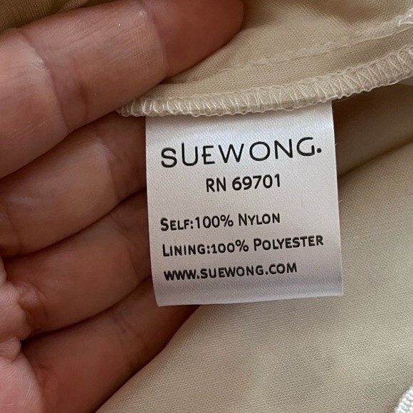 Sue Wong Nocturne Bateau Neckline Embroidered Sheath Dress Creamy Ivory 2 NWOT - Picture 13 of 13